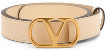 Load image into Gallery viewer, Leather belt with logo