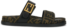 Load image into Gallery viewer, Fendi Feel women's sandals in Jacquard fabric