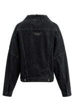 Load image into Gallery viewer, Wrap jacket in cotton denim