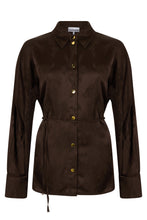 Load image into Gallery viewer, Satin shirt with jacquard effect