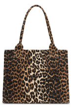 Load image into Gallery viewer, Large leopard print tote bag