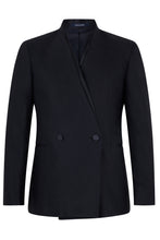 Load image into Gallery viewer, Suit with double-breasted jacket in linen blend