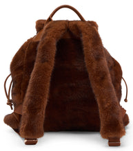 Load image into Gallery viewer, Faux fur backpack