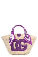 Load image into Gallery viewer, Kendra Coffa raffia tote bag