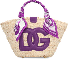 Load image into Gallery viewer, Kendra Coffa raffia tote bag