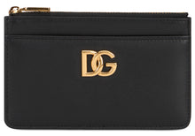 Load image into Gallery viewer, Leather card holder with zipper
