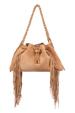 Load image into Gallery viewer, Cinch M suede shoulder bag