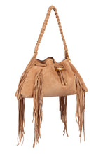 Load image into Gallery viewer, Cinch M suede shoulder bag
