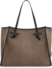 Load image into Gallery viewer, Marcella Herringbone fabric tote