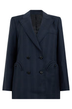 Load image into Gallery viewer, Double-breasted wool blazer
