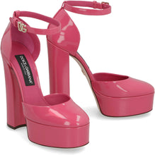Load image into Gallery viewer, Leather platform pumps