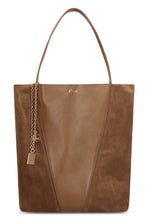 Load image into Gallery viewer, Tote bag Chloé Spin in burgundy leather and suede