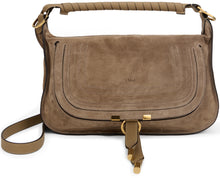 Load image into Gallery viewer, Small Marcie shoulder bag in suede