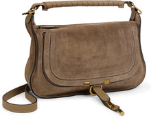 Load image into Gallery viewer, Small Marcie shoulder bag in suede