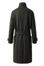 Load image into Gallery viewer, Long wool coat with adjustable belt