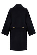 Load image into Gallery viewer, Double-breasted wool coat
