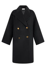 Load image into Gallery viewer, Double-breasted coat in wool