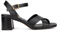 Load image into Gallery viewer, Medium heeled sandals in leather