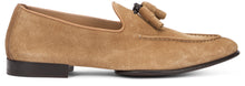 Load image into Gallery viewer, Suede loafers with napa