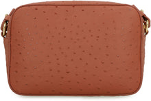 Load image into Gallery viewer, Beat Ostrich leather crossbody bag