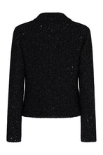 Load image into Gallery viewer, One-button jacket in bouclé fabric