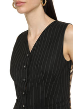 Load image into Gallery viewer, Wool pinstripe vest