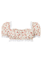 Load image into Gallery viewer, Floral cropped top