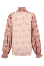 Load image into Gallery viewer, Silk blouse with flowers