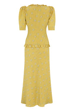 Load image into Gallery viewer, Silk dress with flowers