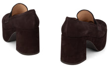Load image into Gallery viewer, Jenna loafers with platform in suede