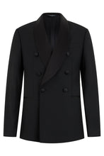 Load image into Gallery viewer, Double-breasted jacket in wool and silk blend