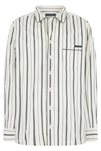 Load image into Gallery viewer, Striped black and white shirt versatile