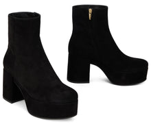 Load image into Gallery viewer, Ankle boot with heel Sally in suede leather