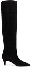 Load image into Gallery viewer, Knee-high boots with suede heel