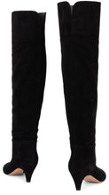 Load image into Gallery viewer, Knee-high boots with suede heel