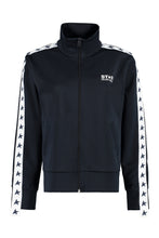 Load image into Gallery viewer, Contrasting stripes full-zip jacket