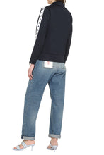 Load image into Gallery viewer, Contrasting stripes full-zip jacket