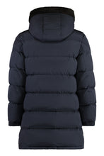 Load image into Gallery viewer, Rowan long hooded down jacket