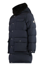 Load image into Gallery viewer, Rowan long hooded down jacket