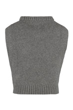 Load image into Gallery viewer, Cropped wool vest