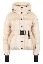 Load image into Gallery viewer, Padded ski jacket Mondim with hood and shearling detail