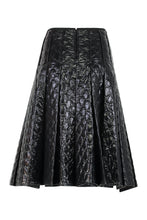 Load image into Gallery viewer, Padded Midi Skirt with Checked Pattern