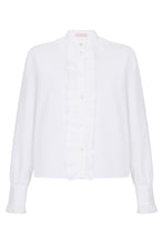 Load image into Gallery viewer, Cotton blouse with ruffles