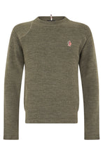 Load image into Gallery viewer, Crew neck sweater with embroidered logo