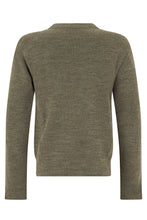 Load image into Gallery viewer, Crew neck sweater with embroidered logo