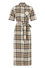 Load image into Gallery viewer, Midi Dress Fern in Tartan
