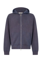 Load image into Gallery viewer, Cotton hoodie with zipper and hood