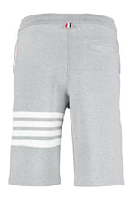 Load image into Gallery viewer, Stripe detail fleece shorts