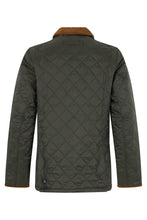 Load image into Gallery viewer, Quilted jacket with ribbed collar