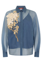 Load image into Gallery viewer, Silk shirt with embroidery